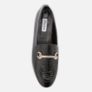 Dune Women's Guilt Leather Loafers - Black