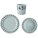 Design Letters Kids' Collection Melamine Numbers Gift Set - Turquoise