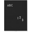 Design Letters A4 Message Board - Black