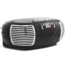 GPO Retro PCD299 3-in-1 Portable CD, Radio and Cassette Player - Black