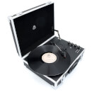 GPO Retro Flight Case 3-Speed Vinyl Turntable with Built-In Speakers - Black/Silver