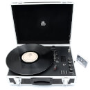 GPO Retro Flight Case 3-Speed Vinyl Turntable with Built-In Speakers - Black/Silver