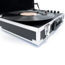 GPO Retro Flight Case 3-Speed Vinyl Turntable with Built-In Speakers - Black/Silver
