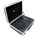 GPO Retro Flight Case 3-Speed Vinyl Turntable with Built-In Speakers - Black/Silver