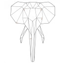 Present Time Linea Elephant Memo Rack - Black