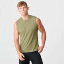 Luxe Classic Sleeveless T-Shirt - Light Olive - S
