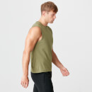 Luxe Classic Sleeveless T-Shirt - Light Olive - S