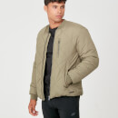 Myprotein Pro-Tech Quilted Bomber Jacket - Light Olive - XS - Light Olive