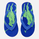 Polo Ralph Lauren Kids' Landry Flip Flops - Royal Heringbone/Lime