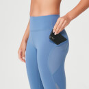Myprotein Power Mesh Leggings - Thunder Blue - XS - Thunder Blue