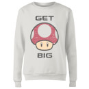 Sweat Femme Super Mario Get Big Mushroom - Nintendo - Blanc