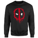 Marvel Deadpool Splat Face Sweatshirt - Black