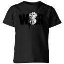Marvel Avengers Infinity War War Fist Kinder T-shirt - Zwart