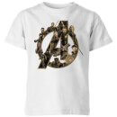 Marvel Avengers Infinity War Avengers Logo Kinder T-shirt - Wit