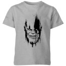 Marvel Avengers Infinity War Thanos Face Kinder T-shirt - Grijs