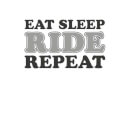 Eat Sleep Ride Repeat Women's Sweatshirt - White