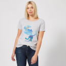 Disney Princess Filled Silhouette Ariel Women's T-Shirt - Grey