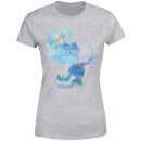 Disney Princess Filled Silhouette Ariel Women's T-Shirt - Grey