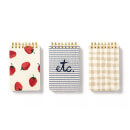 Kate Spade Spiral Notepad - Set Of 3 - Strawberries
