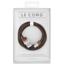 Le Cord Braided Marble Effect Charging Cable - Aquarelle Brown - 1.2m