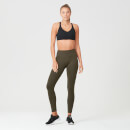 Power Mesh Leggings - Dark Khaki - XS - Dark Khaki
