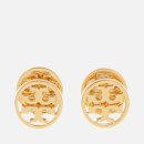 Tory Burch Women's Logo Circle-Stud Earrings - Tory Gold