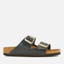 Birkenstock Women's Arizona Slim Fit Double Strap Sandals - Magic Snake Black