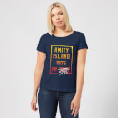 Jaws Amity Population Women's T-Shirt - Navy