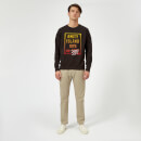 Sweat Homme Les Dents de la mer - Population d'Amity - Noir