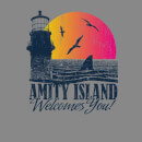 Jaws Welcome To Amity Island Women's Sweatshirt - Grey