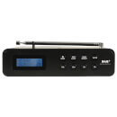 AV: Link Portable Rechargeable DAB+ and FM Radio - Black