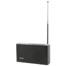 AV: Link Portable Rechargeable DAB+ and FM Radio - Black
