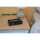 AV: Link Portable Rechargeable DAB+ and FM Radio - Black