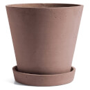 HAY Flowerpot with Saucer - Extra Large - Terracotta