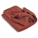 HAY Crinkle Plaid Throw - Red