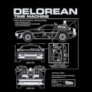 Back to the Future DeLorean Schematic Trui - Zwart