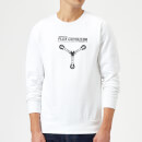 Back to the Future Powered By Flux Capacitor Trui - Wit