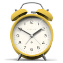 Newgate Charlie Bell Echo Silent Alarm Clock - Yellow