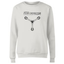 Back to the Future Powered By Flux Capacitor Dames Trui - Wit