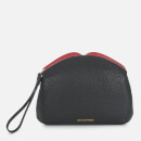 Lulu Guinness Women's Peekaboo Lip Clover Clutch Bag - Black