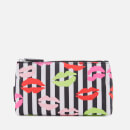 Lulu Guinness Women's Stripe Lip Blot T Seam Bag - Black/Multi