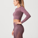 Shape Seamless Crop Top - Mauve - M - Mauve