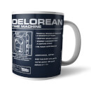 Back To The Future Delorean Schematic Mug