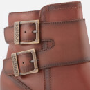 Barbour International Women's Inglewood Leather Buckle Heeled Ankle Boots - Tan