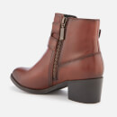 Barbour International Women's Inglewood Leather Buckle Heeled Ankle Boots - Tan