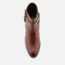 Barbour International Women's Inglewood Leather Buckle Heeled Ankle Boots - Tan