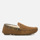 Barbour Men's Monty Suede/Fabric Moccasin Slippers - Camel