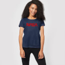 NASA Worm Red Logotype Women's T-Shirt - Navy