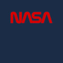 NASA Worm Red Logotype Women's T-Shirt - Navy