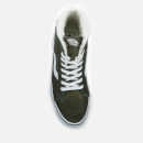 Vans Men's Sk8-Hi Reissue Leather/Fleece Trainers - Olive Night/True White